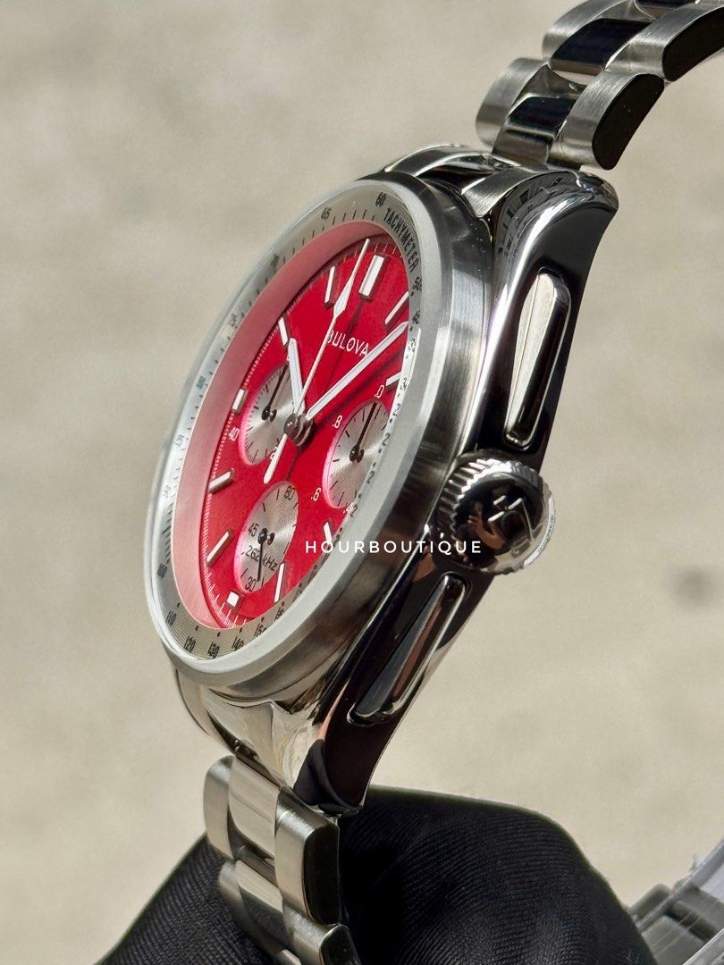 Brand New Bulova Lunar Pilot Blood Moon Precision Quartz Chronograph Watch
