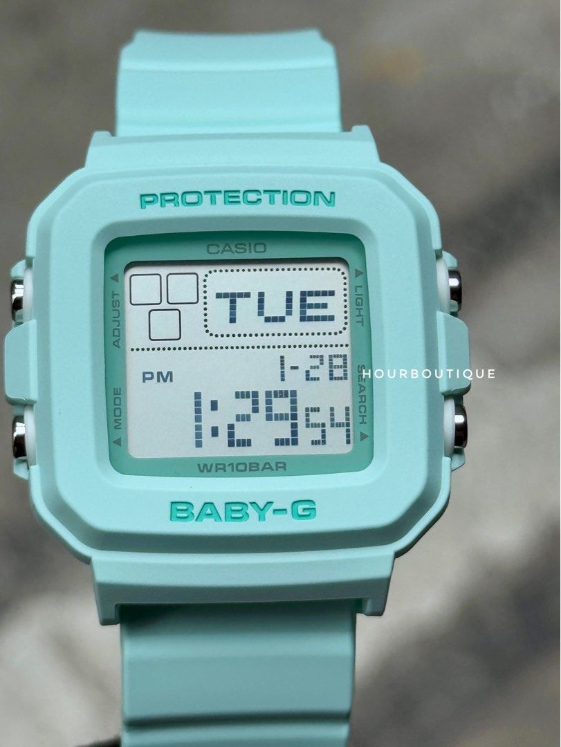 Brand New Casio BabyG Pastel Green Digital Kids Watch BGD-10-3DR
