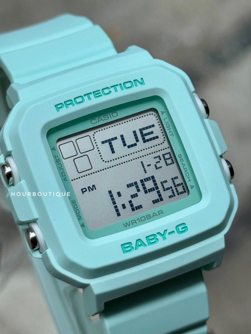 Brand New Casio BabyG Pastel Green Digital Kids Watch BGD-10-3DR