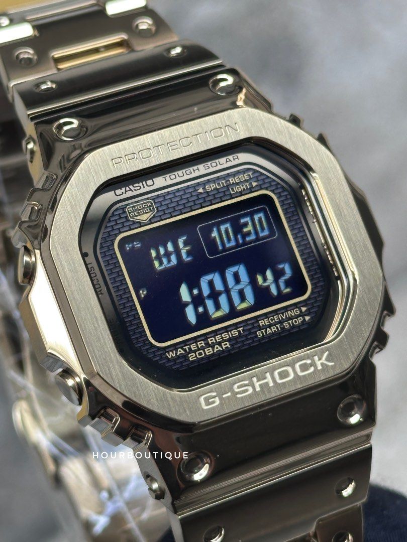Brand New Casio GShock Full Metal PVD Gold Mens Watch GMW-B5000GD-9DR