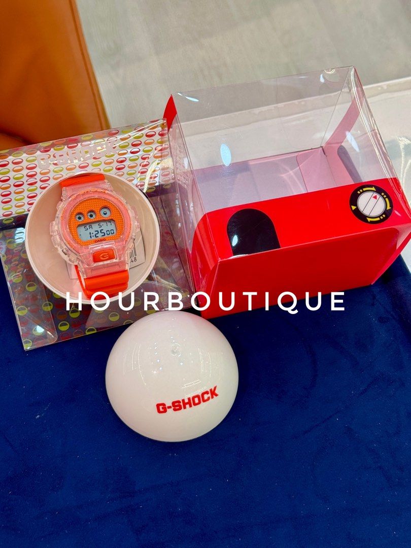 Brand New Casio Gshock Gachapon Lucky Drop Collection Orange Case Digital Watch DW-6900GL-4