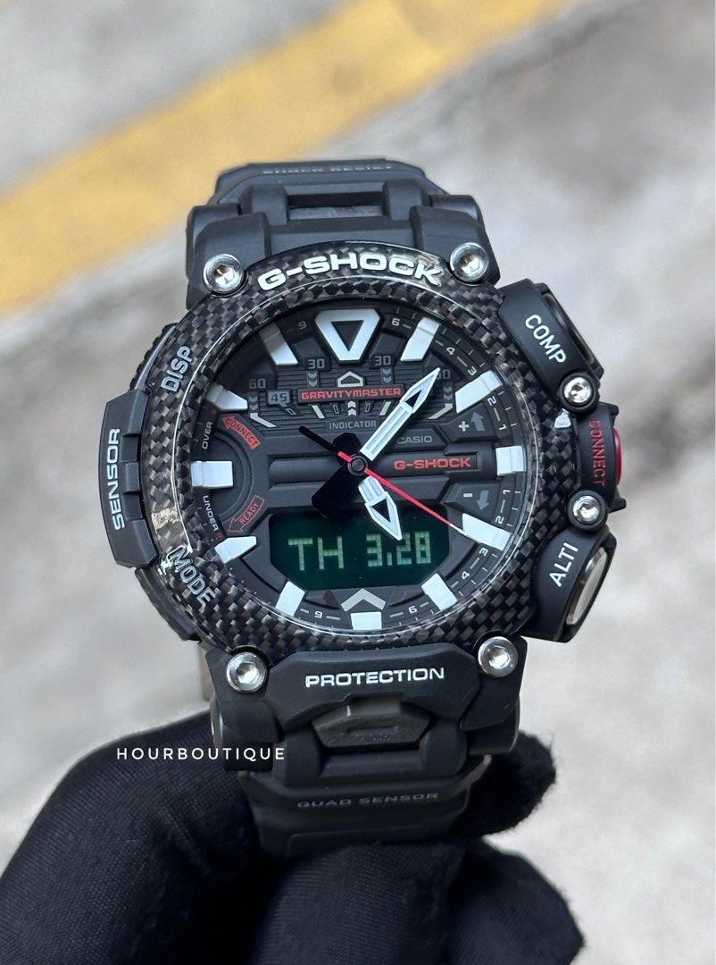 Brand New Casio Gshock Master of Air Carbon Bezel Mens Outdoor Watch GR-B200-1A