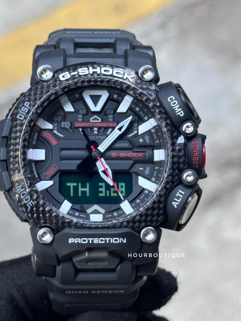 Brand New Casio Gshock Master of Air Carbon Bezel Mens Outdoor Watch GR-B200-1A