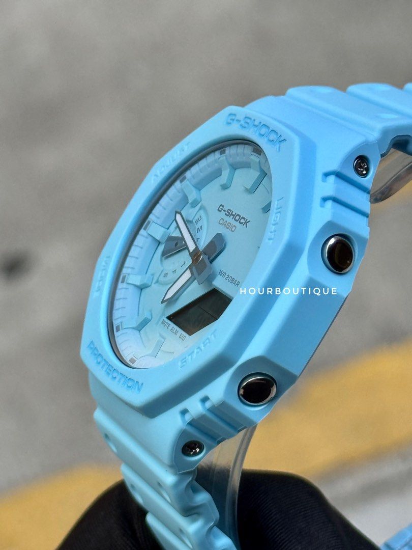 Brand New Casio G-Shock Oak Sky Blue Watch GA-2100-2A2