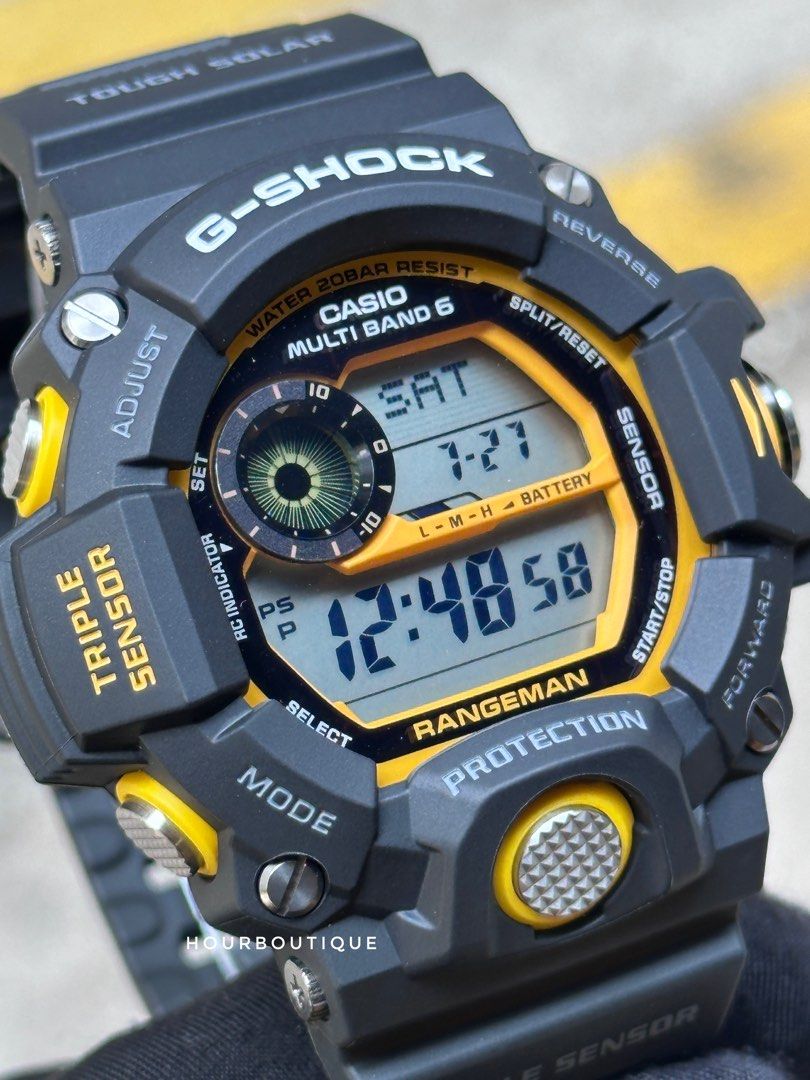 Brand New Casio Gshock RANGEMAN Triple Sensor Tough Solar Hiking Watch GW-9400Y-1