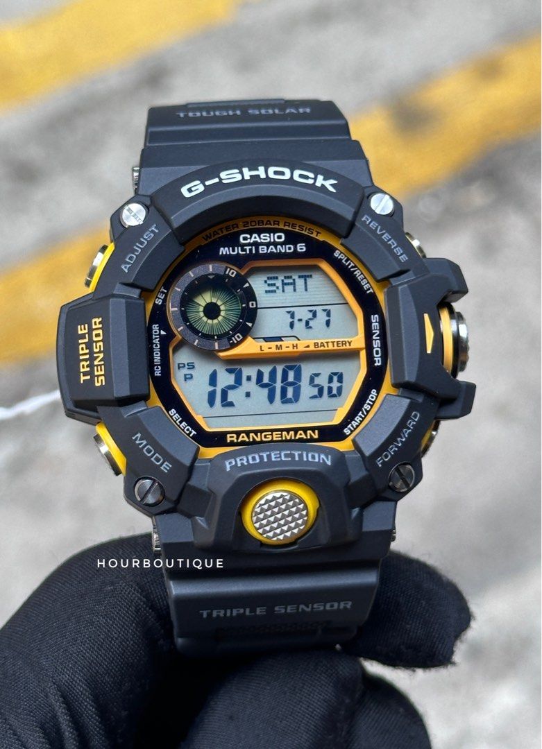 Brand New Casio Gshock RANGEMAN Triple Sensor Tough Solar Hiking Watch GW-9400Y-1