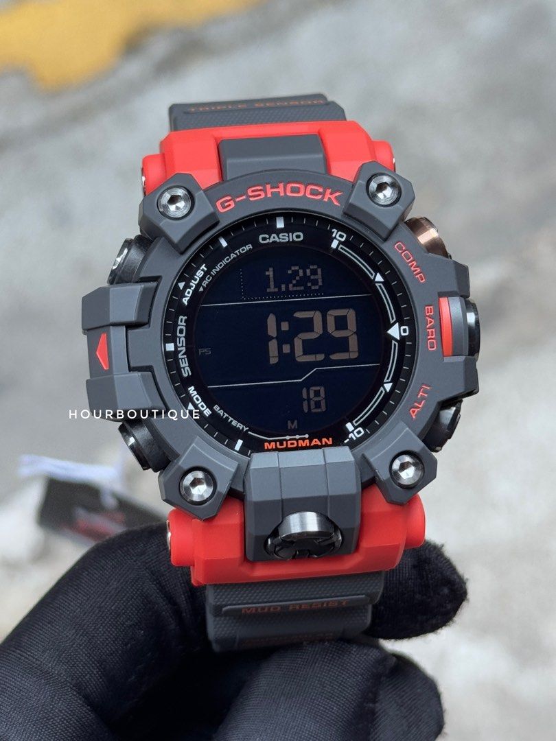 Brand New Casio G-Shock RangeMan Black Orange Tough Solar Trekking Watch GW-9500-1A4