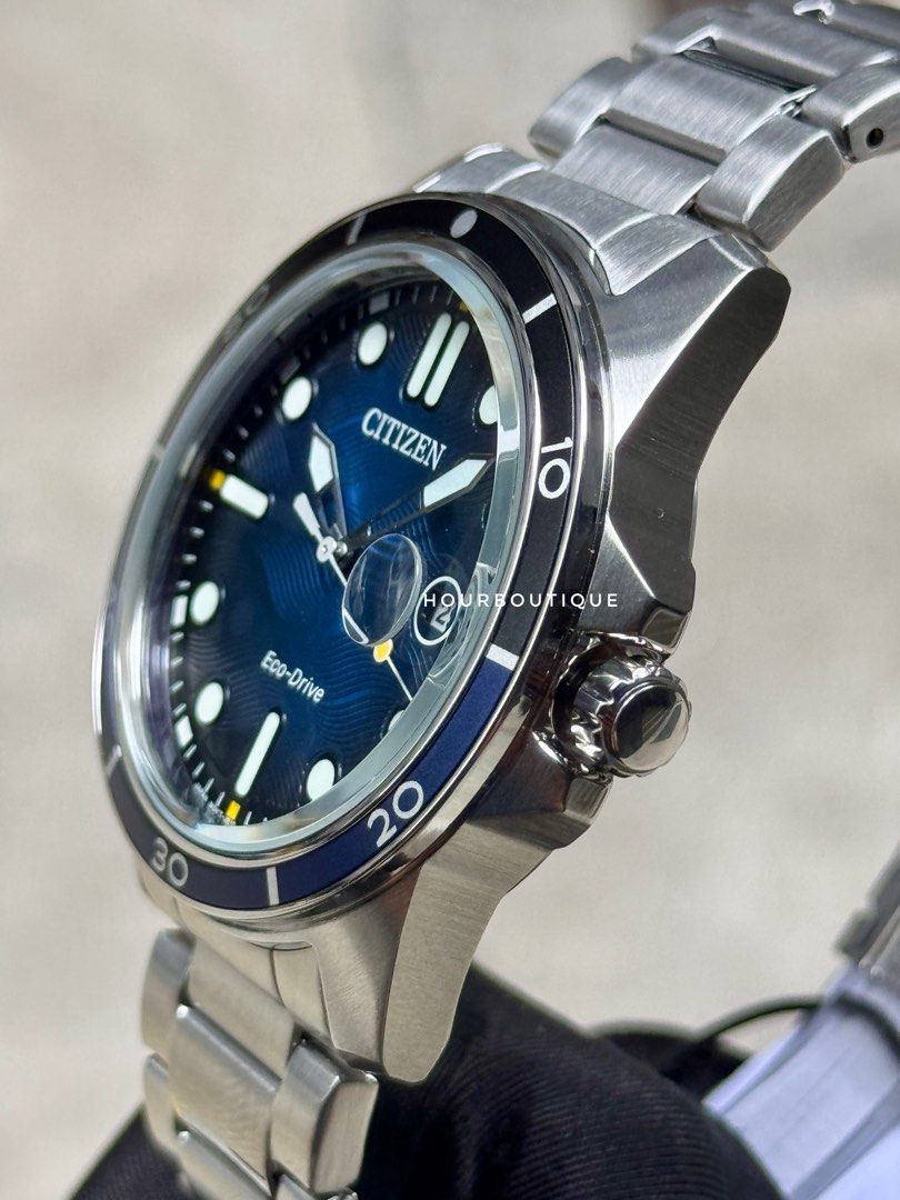 Brand New Citizen Eco-Drive Blue Dial Mens Sports Watch AW1810-85L
