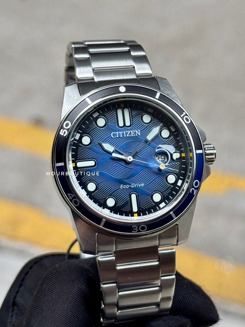 Brand New Citizen Eco-Drive Blue Dial Mens Sports Watch AW1810-85L