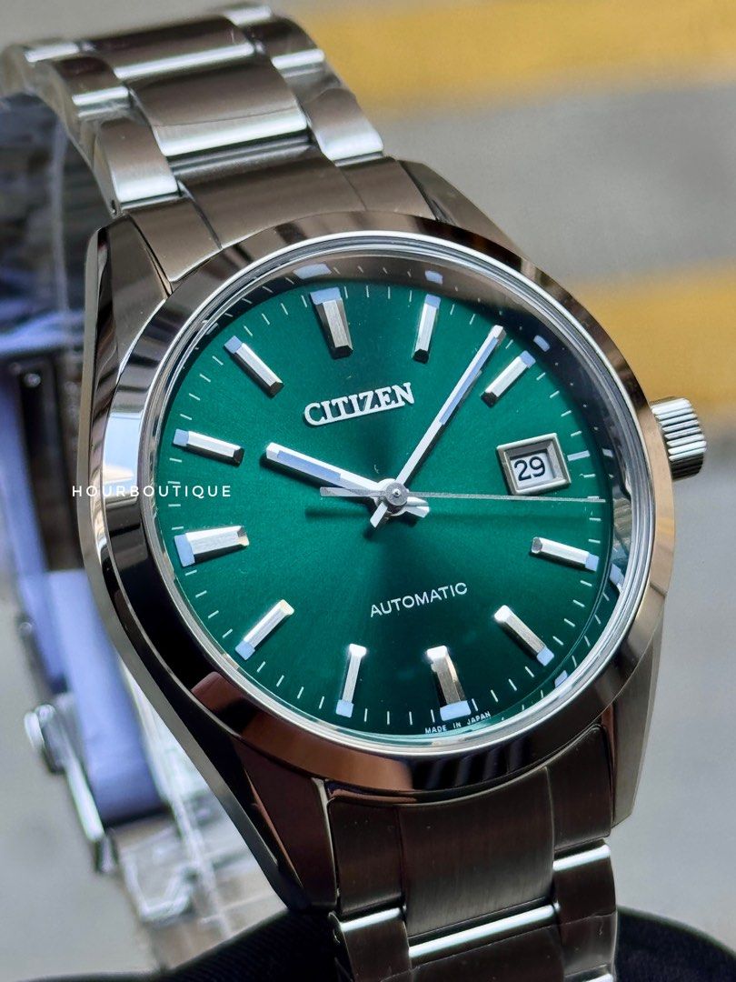 Brand New Citizen JDM Green Dial 38mm Automatic Watch NB1050-56W