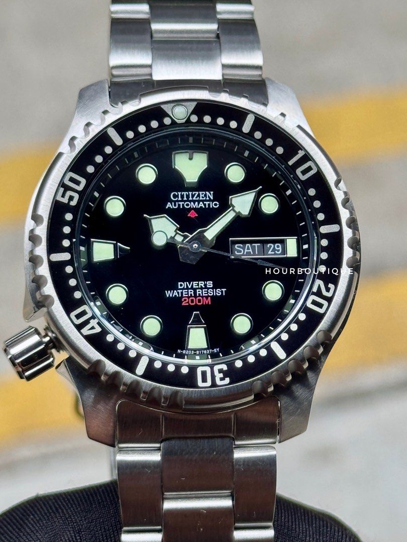 Brand New Citizen ProMaster Black Dial Automatic Divers Watch NY0040-50E