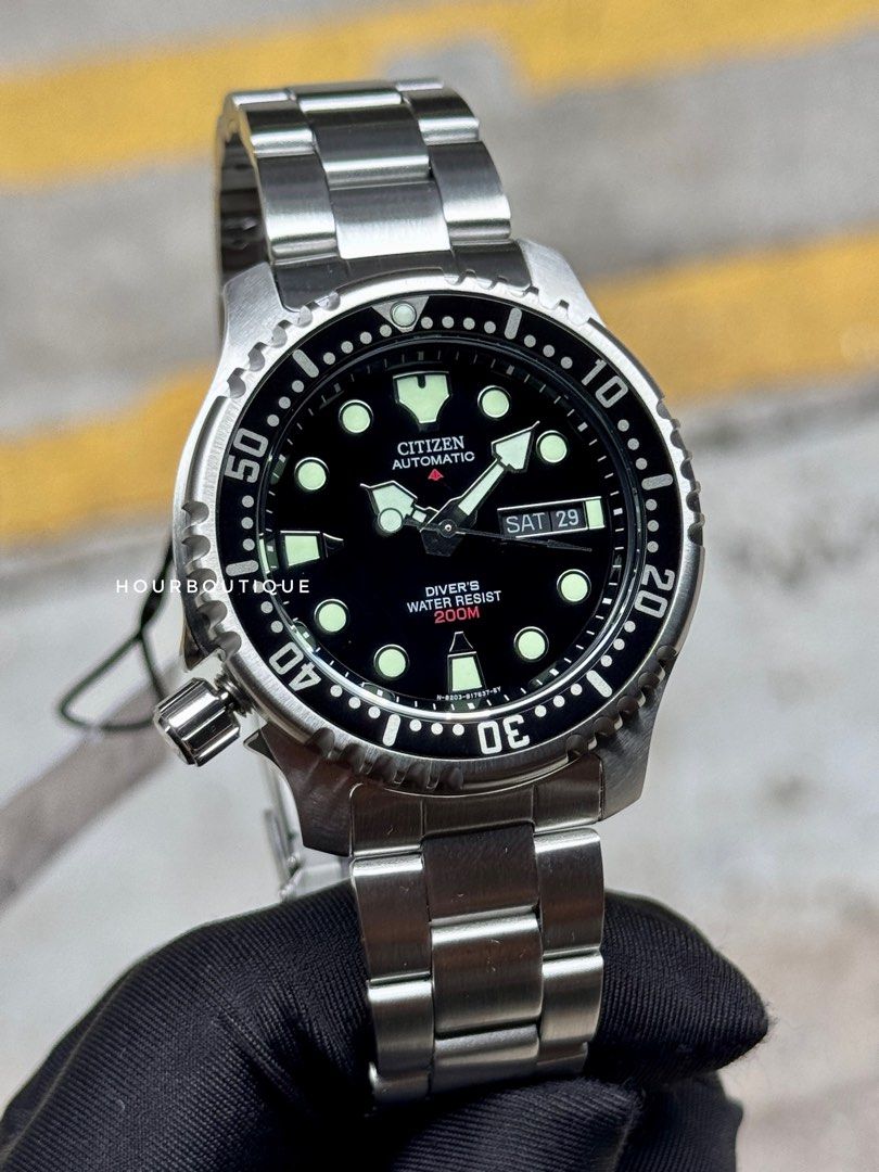 Brand New Citizen ProMaster Black Dial Automatic Divers Watch NY0040-50E