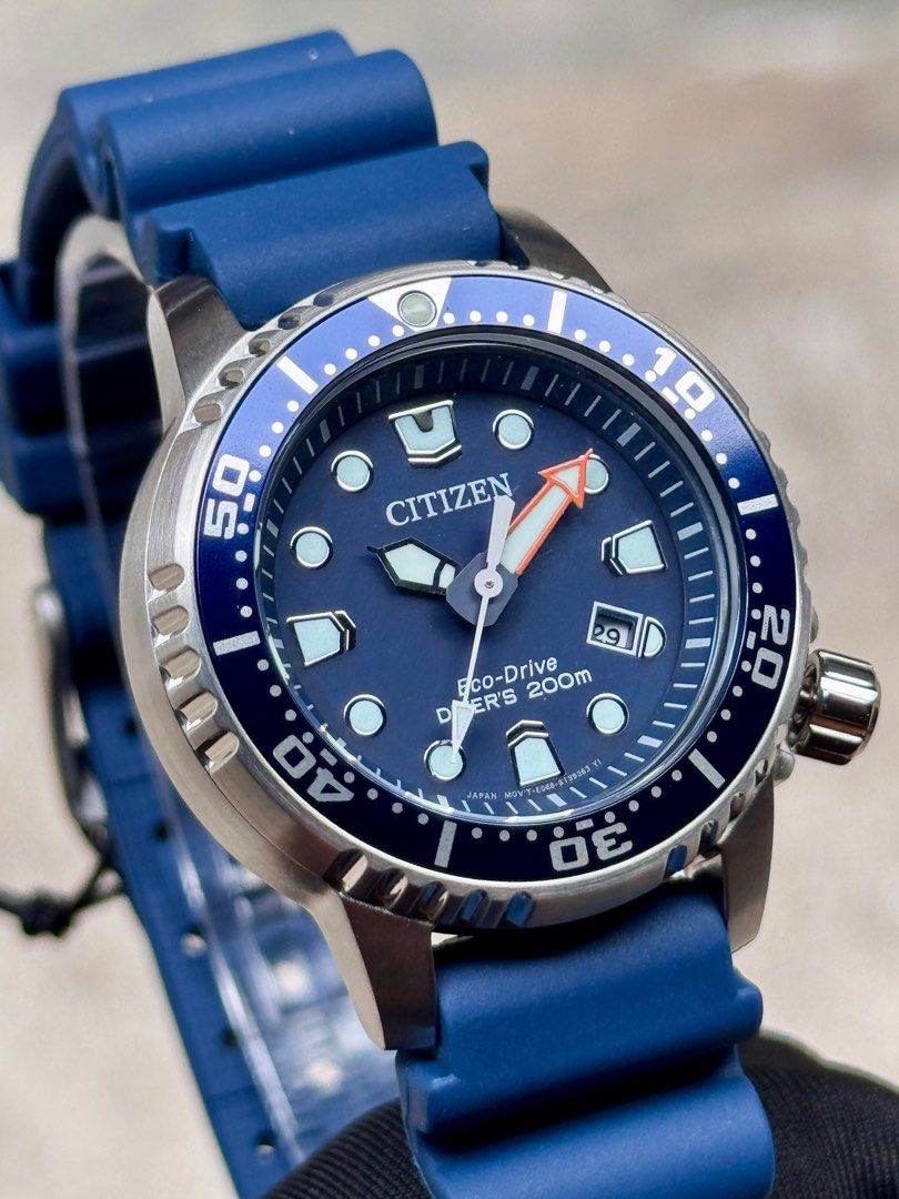 Brand New Citizen ProMaster Eco-Drive Ladys Blue Divers Watch EP6051-14L