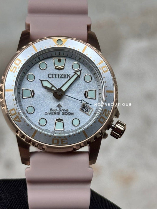 Brand New Citizen ProMaster Eco-Drive Rose Gold Case 36mm Divers EO2023-00A