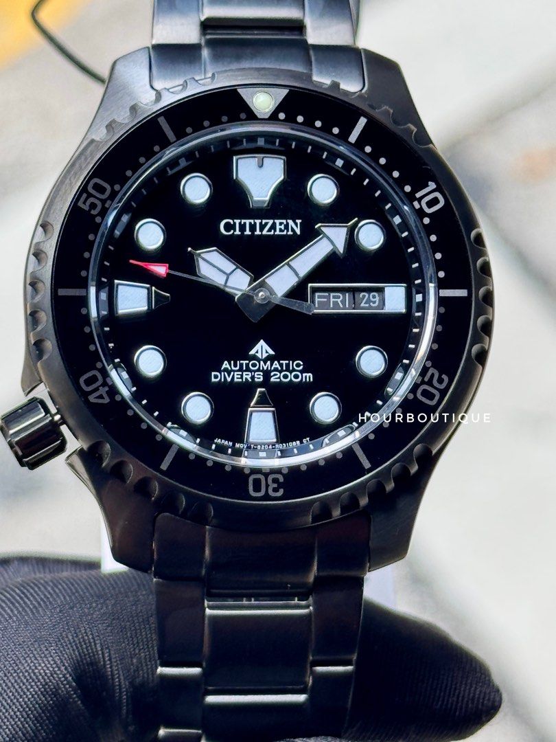 Brand New Citizen ProMaster LHD PVD Black Case Automatic Divers Watch NY0145-86E