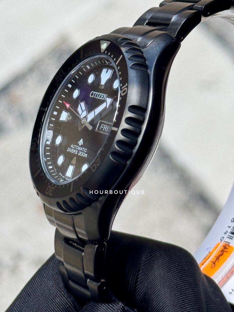 Brand New Citizen ProMaster LHD PVD Black Case Automatic Divers Watch NY0145-86E