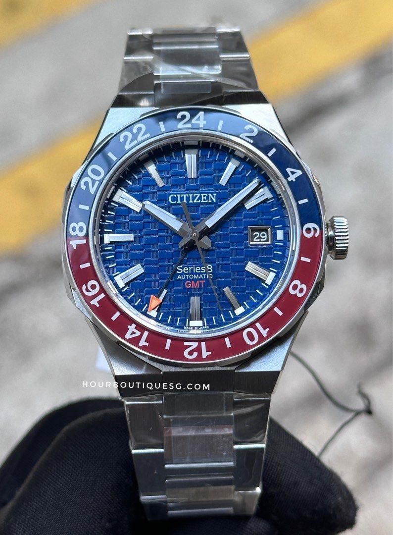 Brand New Citizen Series 8 GMT Pepsi Automatic Watch NB6030-59L
