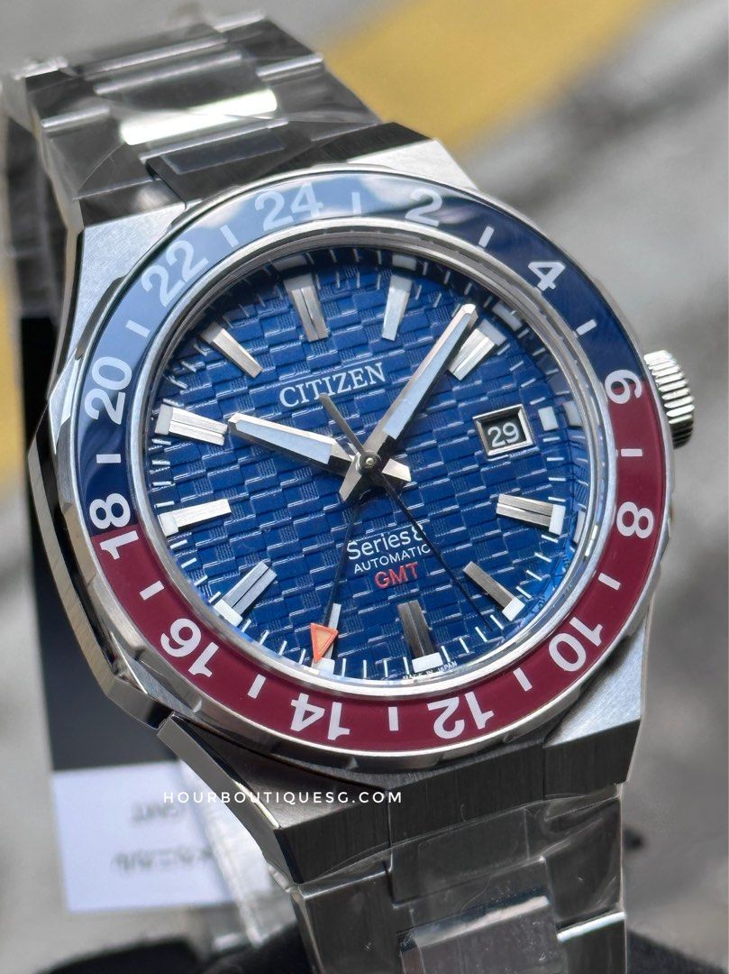 Brand New Citizen Series 8 GMT Pepsi Automatic Watch NB6030-59L