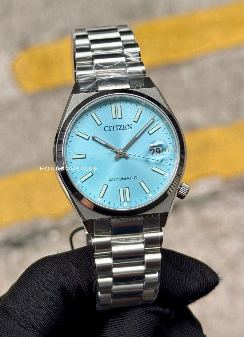 Brand New Citizen Tsuyosa 37mm Ice Blue Dial Automatic Watch NJ0200-05L