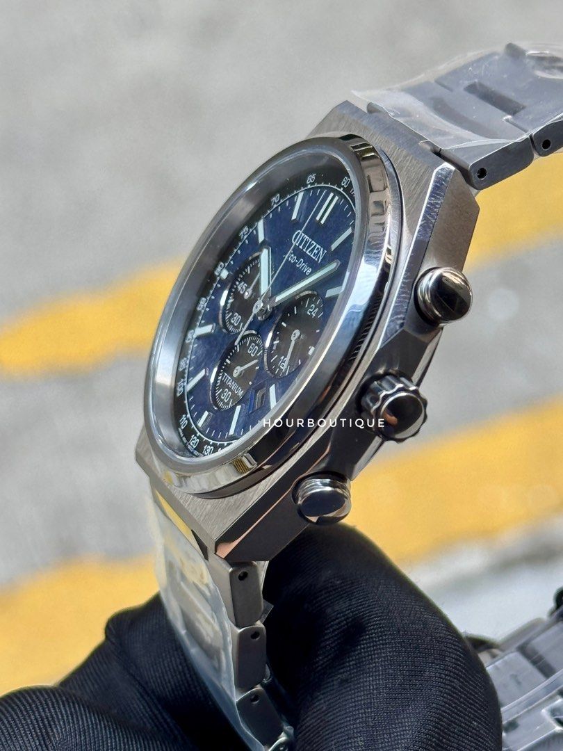 Brand New Citizen ZenShin Blue Frost Chronograph Eco-Drive Watch CA4610-85L