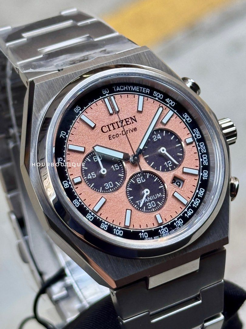 Brand New Citizen ZenShin Eco-Drive Chronograph Super Titanium Watch CA4610-85Z