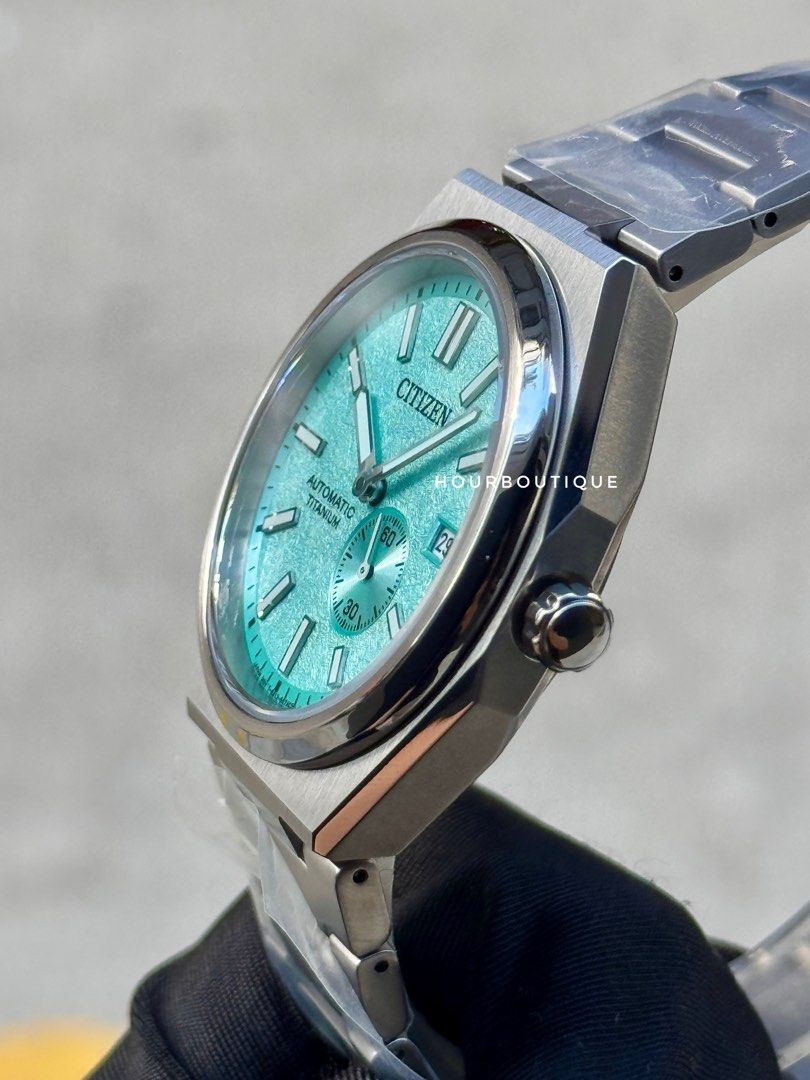Brand New Citizen ZenShin Sky Blue Dial, Automatic Titanium Watch NJ0180-80M