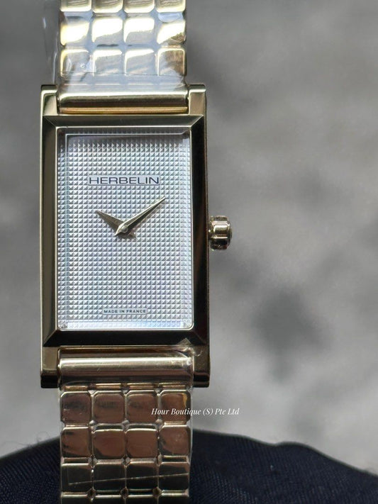 Brand New Herbelin Antares Interchangeable Clous de Paris Dial Ladys Quartz Wat
