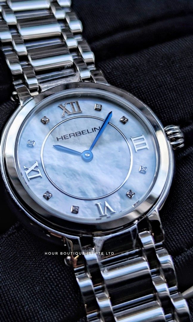 Brand New Herbelin Lady's Dress Watch with Pearl Dial