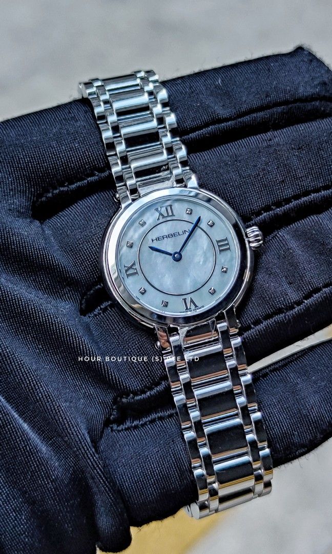 Brand New Herbelin Lady's Dress Watch with Pearl Dial