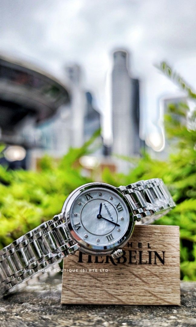 Brand New Herbelin Lady's Dress Watch with Pearl Dial