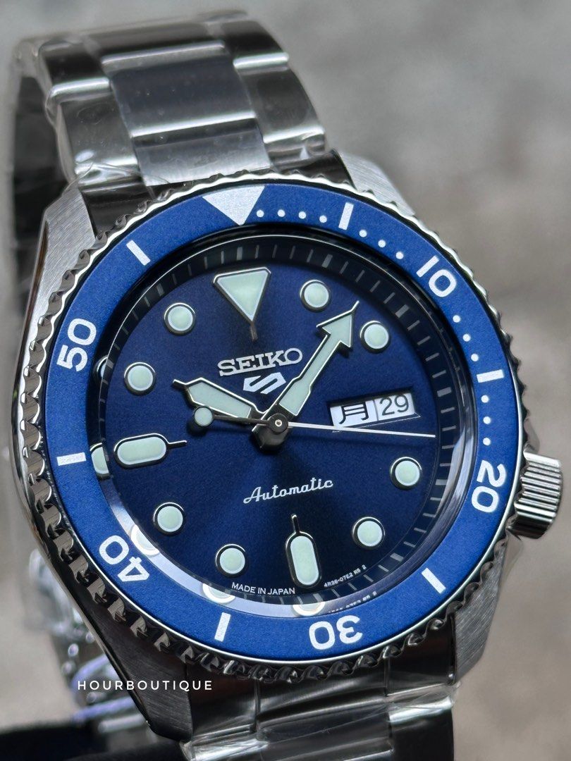 Brand New Japan Edition Seiko 5 Blue Dial Mens Automatic Casual Watch SBSA001 SRPD51K1