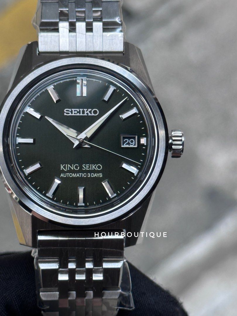 Brand New King Seiko 3Days Power Reserve Black Dial Automatic Watch SDKS021 SPB387J1