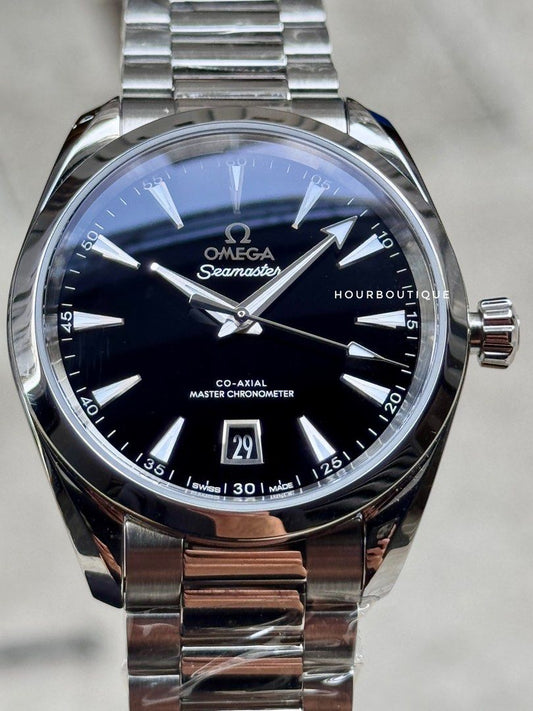 Brand New Omega AquaTerra 38mm Black Lacquered Dial Automatic Watch 220.10.38.20.01.004