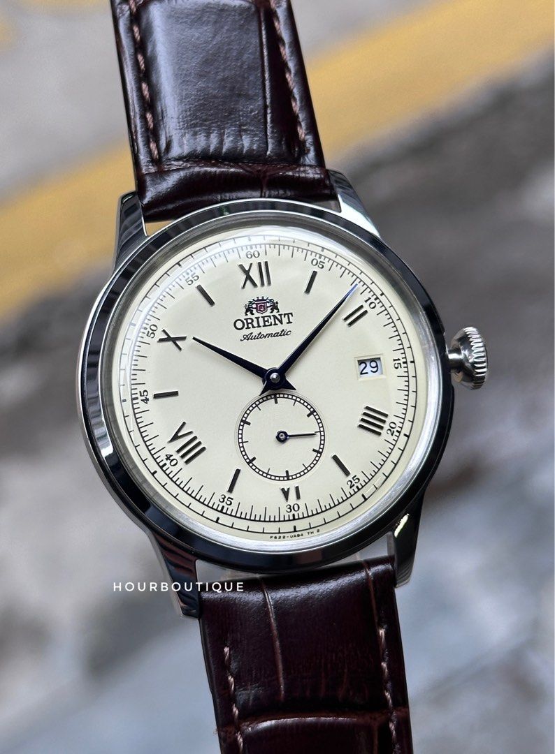 Brand New Orient Bambino 38mm Small Seconds Cream Dial Automatic Watch RA-AP0105Y