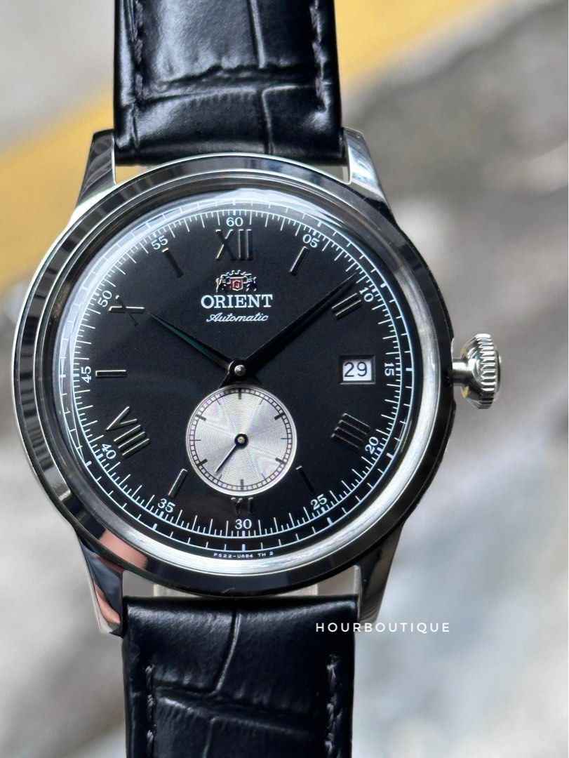 Brand New Orient Bambino Black Dial 38mm Small Seconds Automatic Watch RA-AP0101B