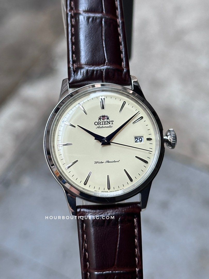 Brand New Orient Bambino Cream Dial 38mm Automatic Watch RA-AC0M04Y