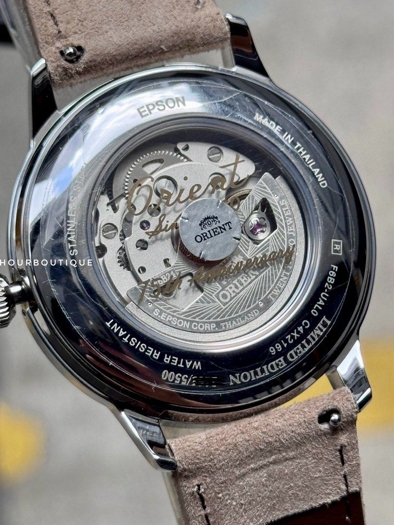 Brand New Orient Bambino Sun Moon 75th Anniversary Automatic Watch RA-AK0808S