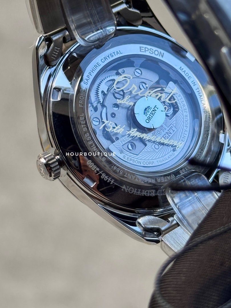 Brand New Orient Gray Dial 75th Anniversary Automatic Watch RA-AC0R04N