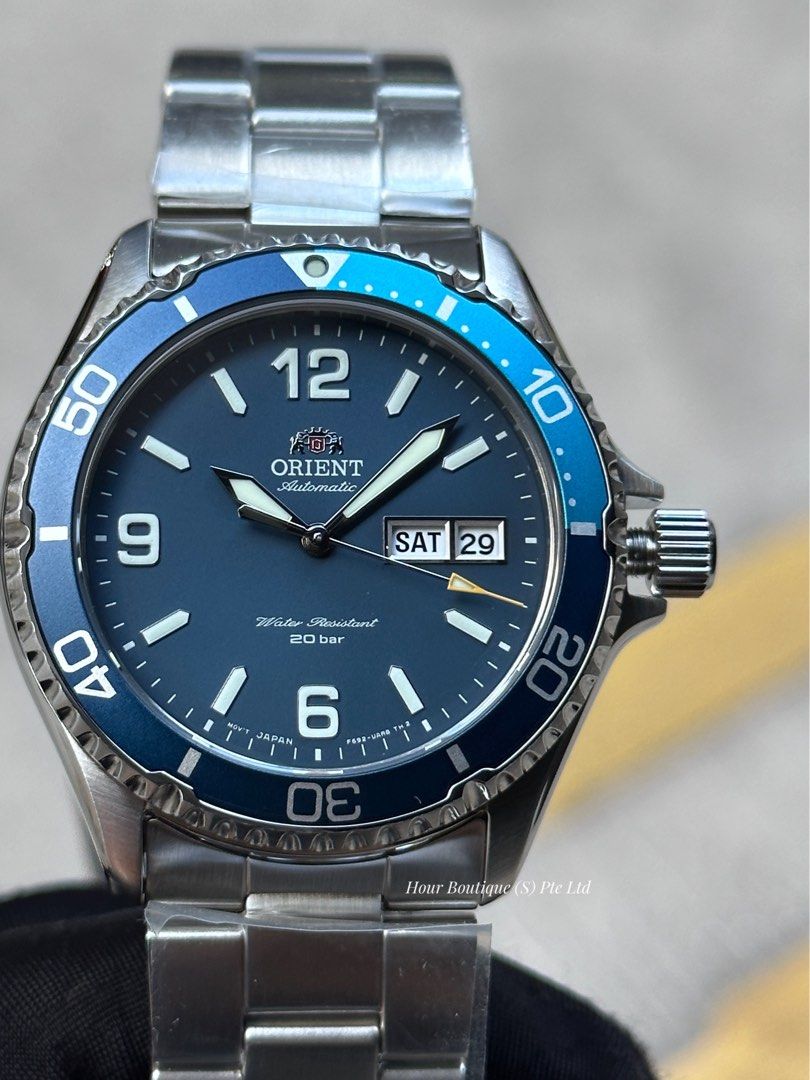 Brand New Orient Kamasu Sunburst Silver Dial Automatic Divers RA-AA0818L