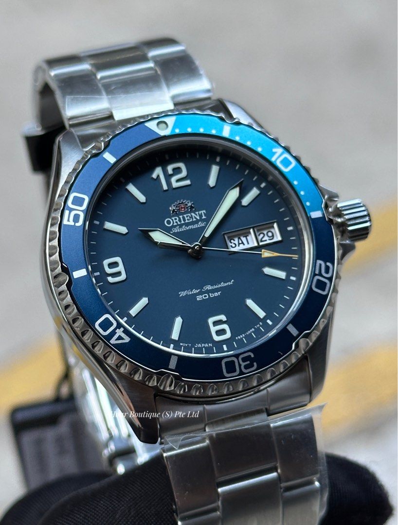 Brand New Orient Kamasu Sunburst Silver Dial Automatic Divers RA-AA0818L