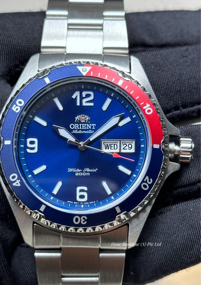 Brand New Orient Mako 2 Pepsi Divers Automatic Watch AA02009D