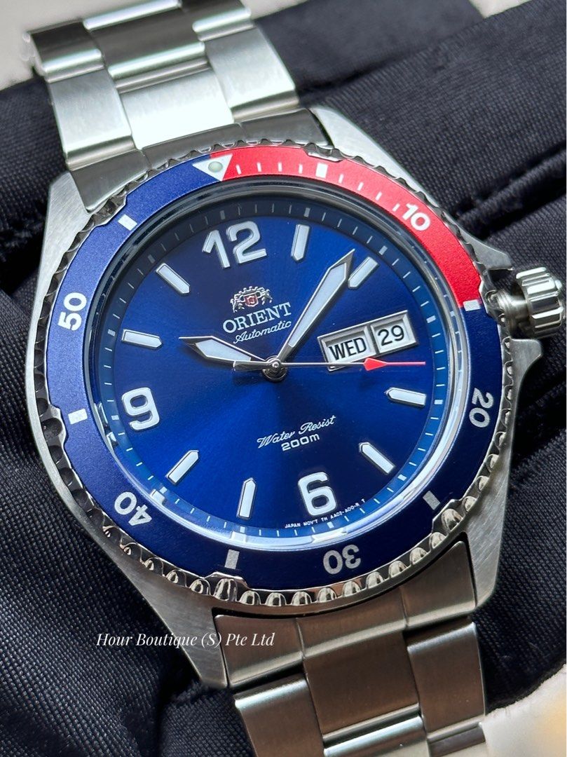 Brand New Orient Mako 2 Pepsi Divers Automatic Watch AA02009D