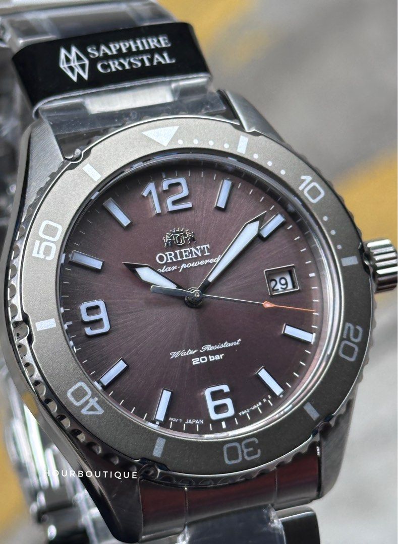 Brand New Orient Mako Sapphire Copper Dial Solar Powered Divers Watch RA-WJ0004Y