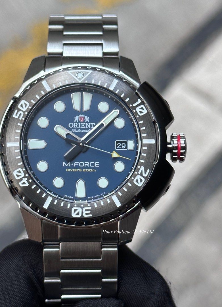 Brand New Orient M-Force Matt Blue Dial Men's Automatic Divers Watch