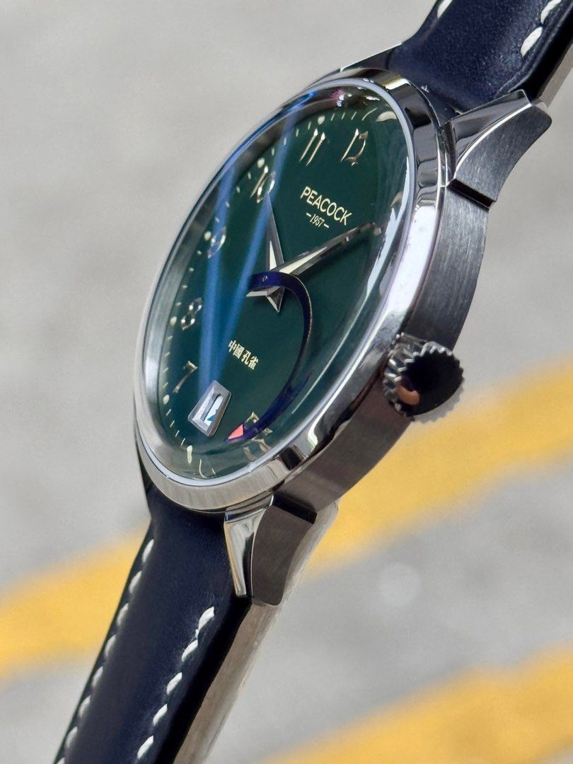 Brand New Peacock Classic 1953 Aircarft Hand Vintage Watch Green Dial Automatic