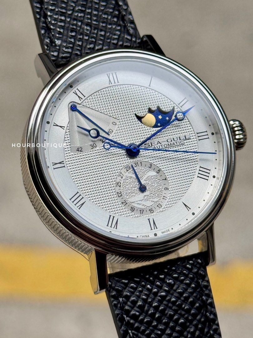 Brand New SeaGull MoonPhase , Power Reserve Indicator Automatic Watch