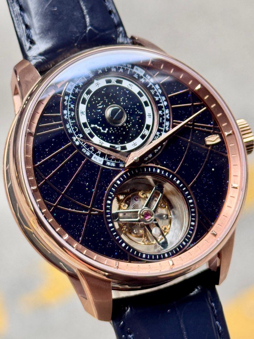 Brand New SeaGull Tourbillon Starry Sky Dial, Chinese Astronomical Calendar 43mm