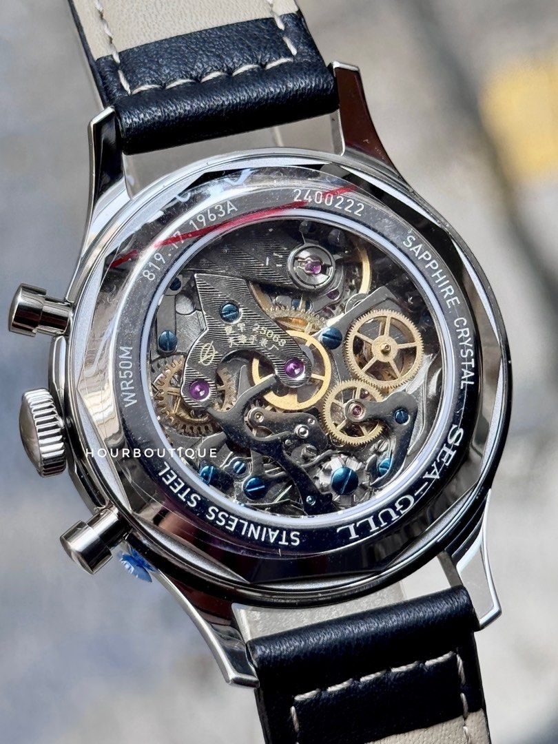 Brand New SeaGull Watch 1963 Aviator Manual Winding Chronograph 37.7mm Watch