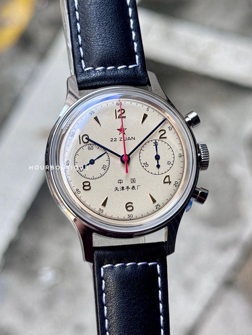 Brand New SeaGull Watch 1963 Aviator Manual Winding Chronograph 37.7mm Watch