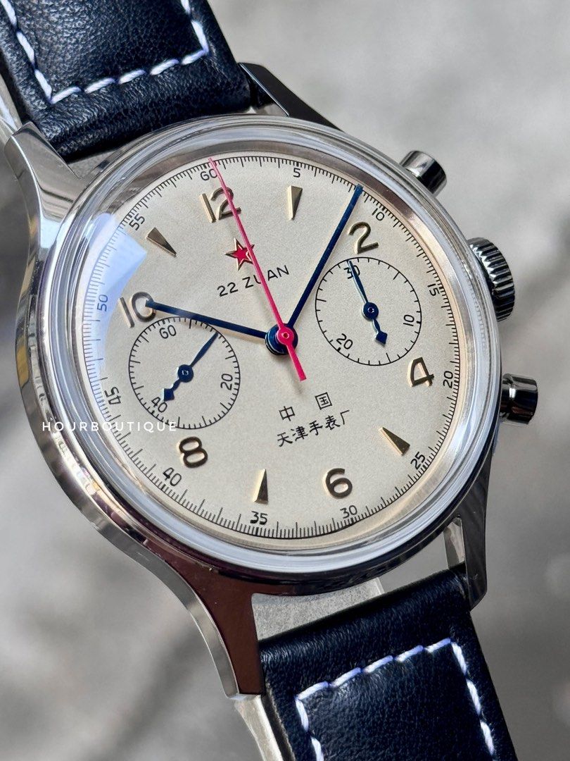 Brand New SeaGull Watch Aviator Manual Winding Chronograph 37.5mm Watch
